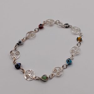 Pulsera de Triqueta con Ojo Turco Esotérica