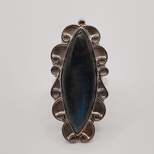 Anillo de Labradorita ajustable