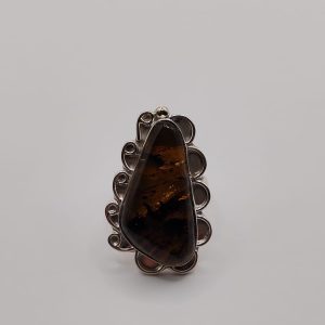 Anillo de Ámbar Ajustable