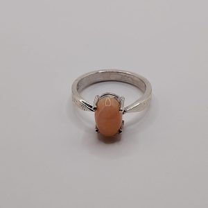 Anillo con piedra natural ópalo