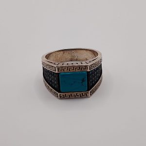 Anillo Barroco con turqeza sintetica